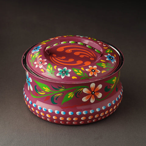  Banaras Handpainted Stainless Steel Casserole 
