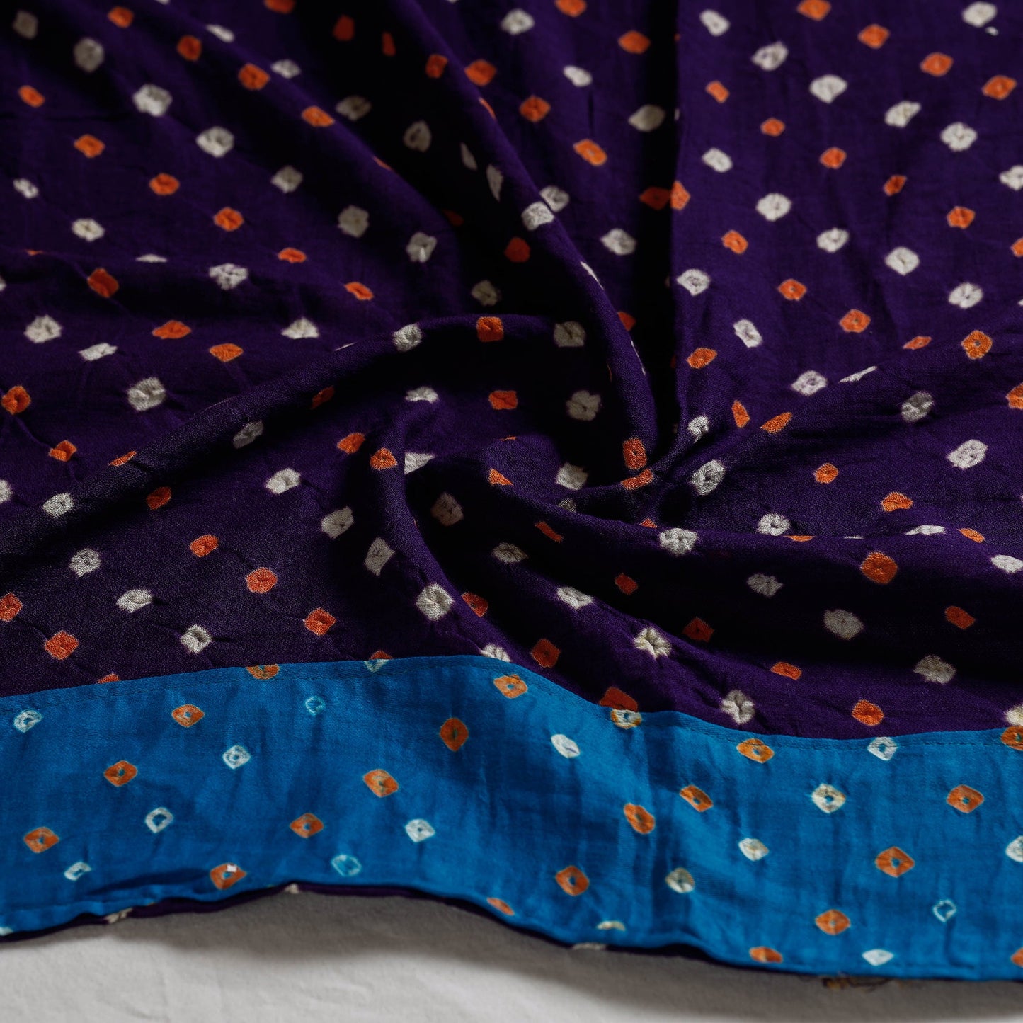 Buy Rangoli Bandhani Tie-Dye Cotton Blouse Piece Online at iTokri.com