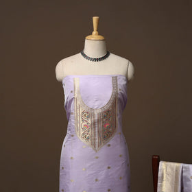 Bangalore silk paithani 3pc unstitched dress material 01