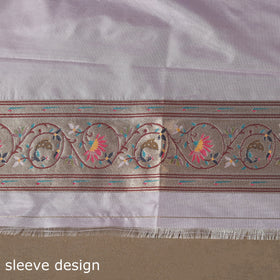 Bangalore silk paithani 3pc unstitched dress material 01