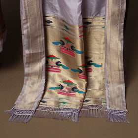 Bangalore silk paithani 3pc unstitched dress material 09
