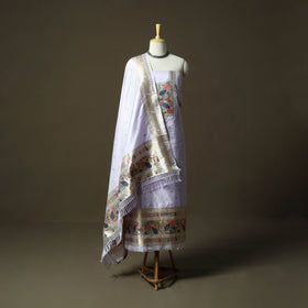 Bangalore silk paithani 3pc unstitched dress material 22
