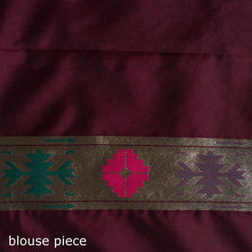 Purple - bangalore silk paithani saree 12 - handcrafted