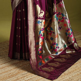 Bangalore silk paithani saree 14 - handcrafted