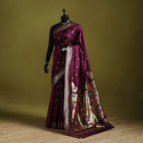 Bangalore silk paithani saree 14 - handcrafted