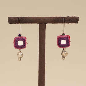 Banjara embroidery mirror work handmade earrings 10