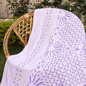  Barmer Applique Cut Work Cotton Double Bed Cover with Pillow Covers 