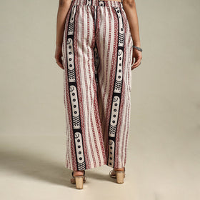 Purple - beige - bagh natural dyed cotton palazzo 24