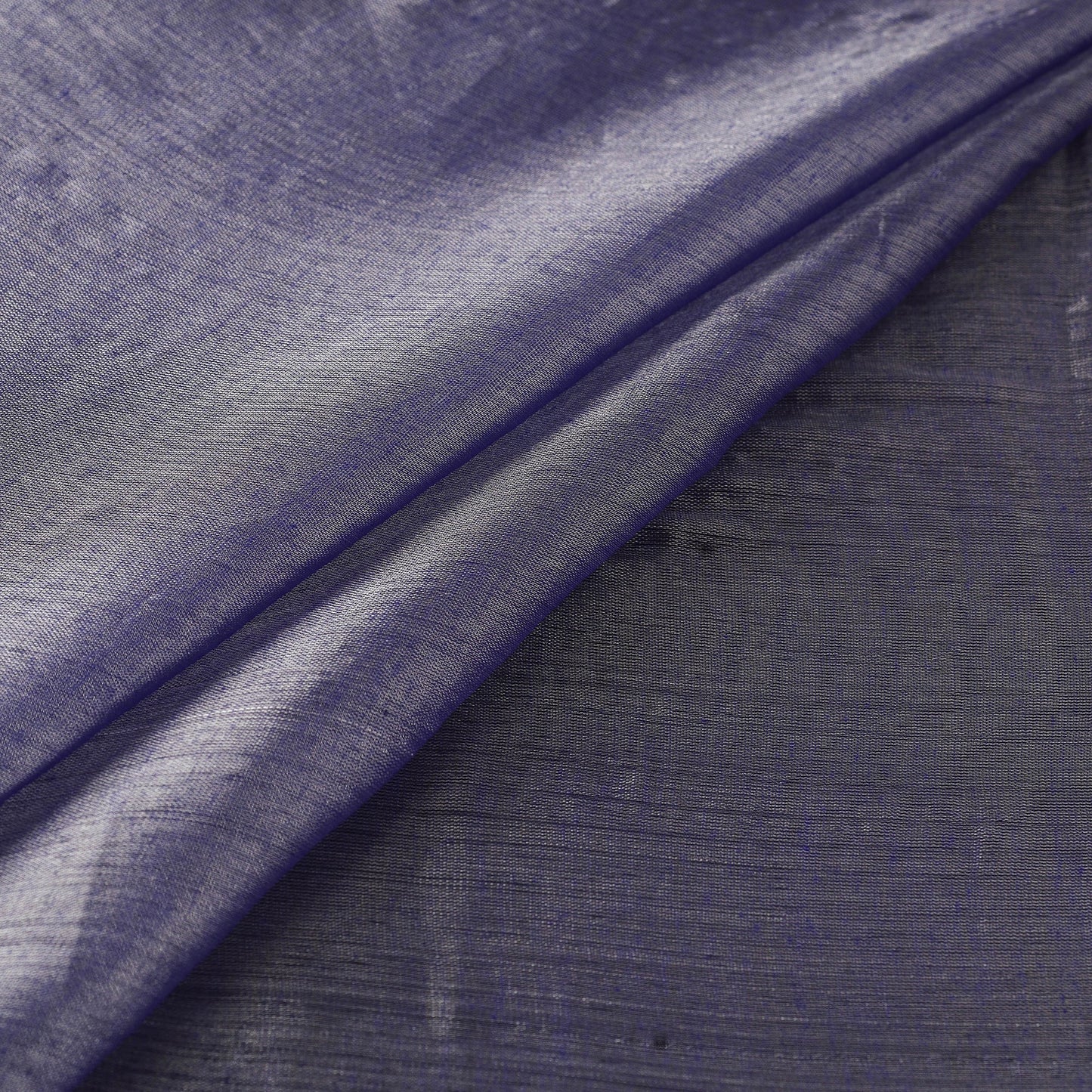 Bengal fine tissue zari plain fabric 14 - handcrafted