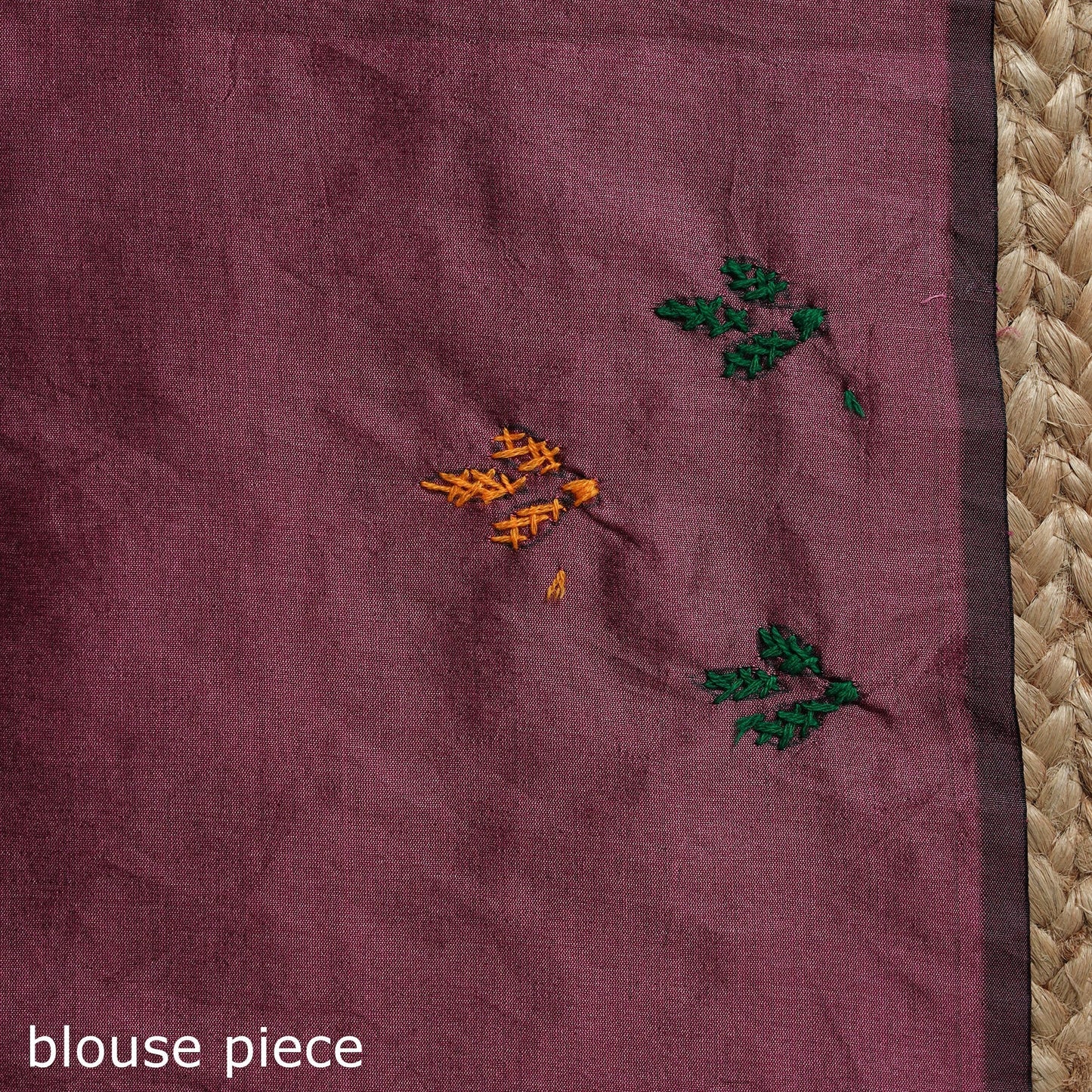 Bengal hand embroidery silk nakshi kantha saree 13