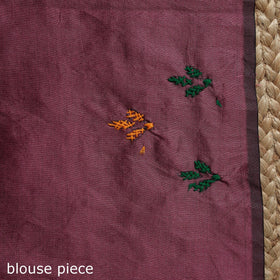 Bengal hand embroidery silk nakshi kantha saree 13