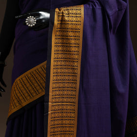Purple - bengal handwoven cotton begumpuri saree 07