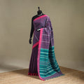Purple - bengal handwoven cotton begumpuri saree 20