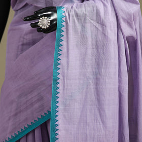 Purple - bengal handwoven cotton begumpuri saree 25