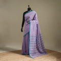 Purple - bengal handwoven cotton begumpuri saree 25