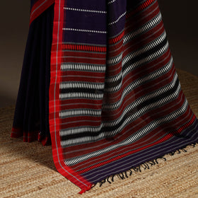 Purple - bengal handwoven cotton begumpuri saree 40