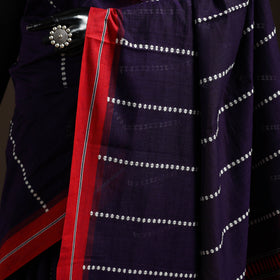 Purple - bengal handwoven cotton begumpuri saree 40