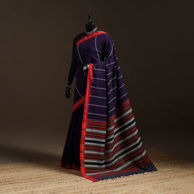 Purple - bengal handwoven cotton begumpuri saree 40