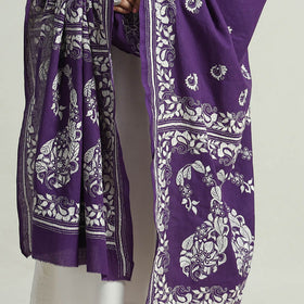 Buy Bengal Kantha Embroidery Cotton Handloom Dupatta 109 Online at iTokri.com