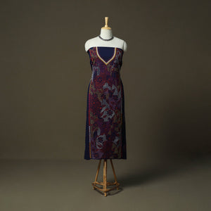 Bengal kantha hand embroidered cotton unstitched kurta