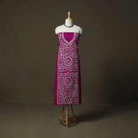 Bengal kantha hand embroidered cotton unstitched kurta