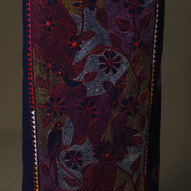 Bengal kantha hand embroidered cotton unstitched kurta