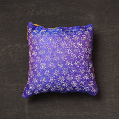 Buy Bengal Kantha Embroidery Reversible Silk Cushion Cover 08 Online at iTokri.com