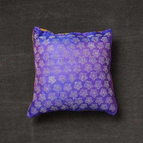 Buy Bengal Kantha Embroidery Reversible Silk Cushion Cover 08 Online at iTokri.com