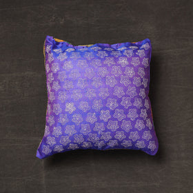 Buy Bengal Kantha Embroidery Reversible Silk Cushion Cover 08 Online at iTokri.com