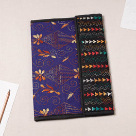 Purple Bengal Kantha Work Handcrafted File Folder 