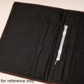 Purple Bengal Kantha Work Handcrafted File Folder 