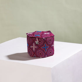  Bengal Kantha Work Handcrafted Hexagon Jewelry Box (Set of 3) 