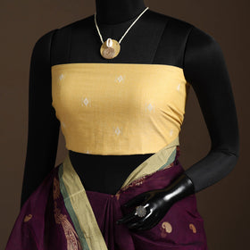 Purple Bengali Tant Saree with Matching Jewellery & Blouse