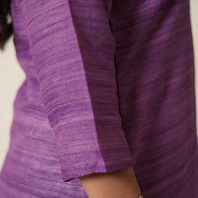 Bhagalpuri Handwoven Desi Tussar Silk Straight Kurta for Women