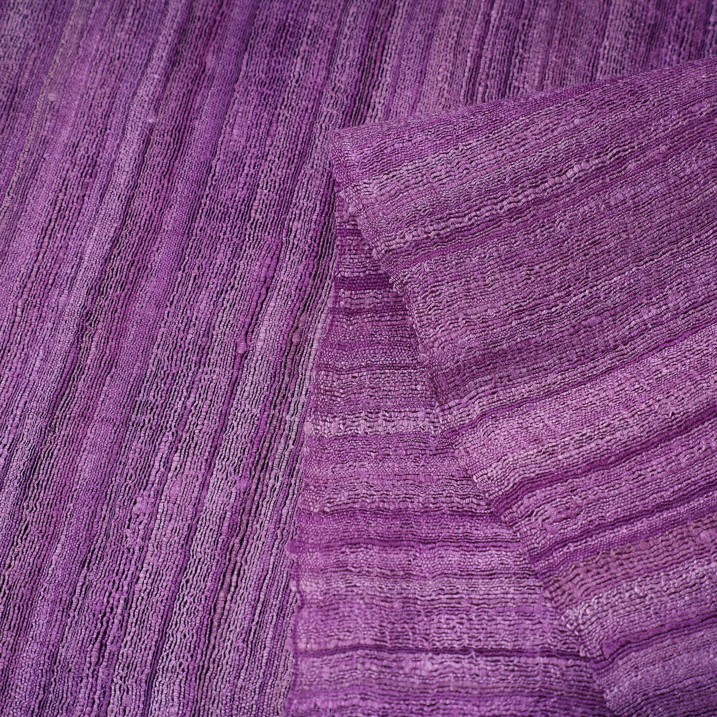 Purple - bhagalpuri handwoven pure desi tussar silk fabric