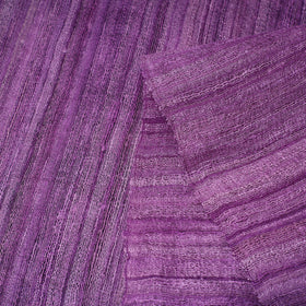 Purple - bhagalpuri handwoven pure desi tussar silk fabric