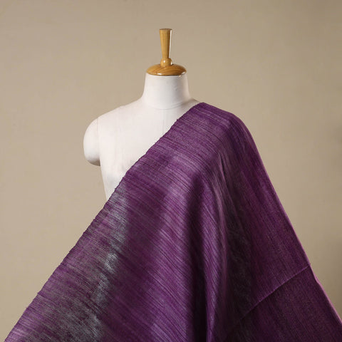 Purple - bhagalpuri handwoven pure desi tussar silk fabric