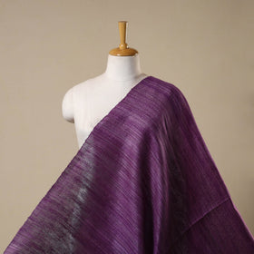 Purple - bhagalpuri handwoven pure desi tussar silk fabric