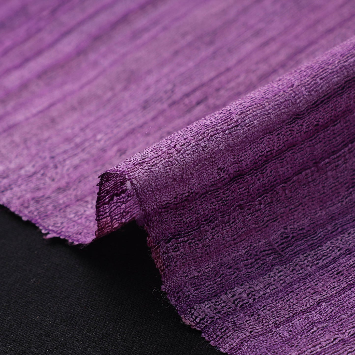 Purple - bhagalpuri handwoven pure desi tussar silk fabric
