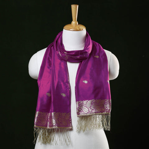  Brocade Handloom Mulberry Silk Banarasi Stole
