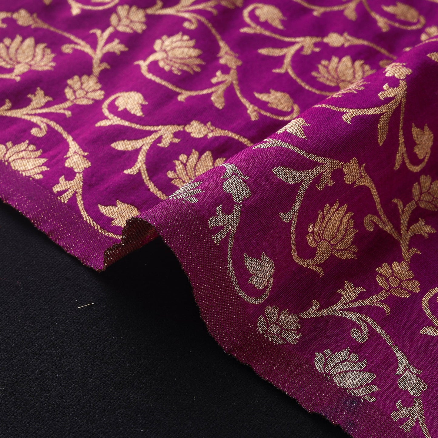 Brocade viscose banarasi fabric 02 - handcrafted