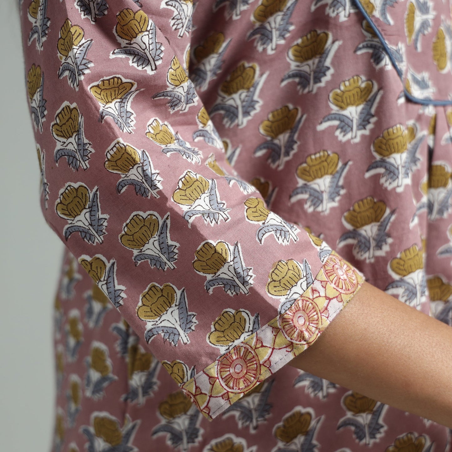 Buy Sanganeri Block Printed Cotton Kurta Online l iTokri.com