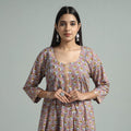 Buy Sanganeri Block Printed Cotton Kurta Online l iTokri.com