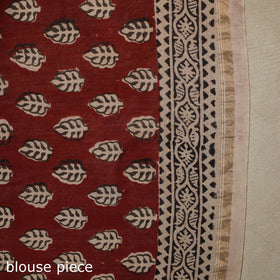 Purple - handloom chanderi silk bagh saree 13 - handcrafted