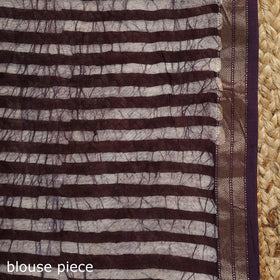 Chanderi silk hand batik saree 02 - handcrafted