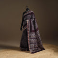 Chanderi silk hand batik saree 11 - handcrafted