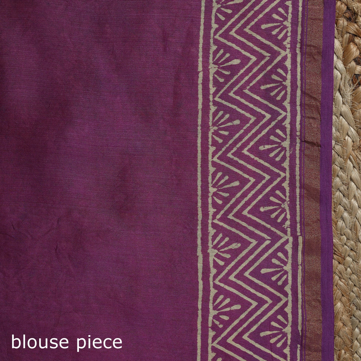 Chanderi silk hand block batik print saree 74 - handcrafted