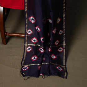 Chanderi silk shibori tie-dye 3pc unstitched dress material