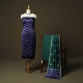 Chanderi silk shibori tie-dye 3pc unstitched dress material