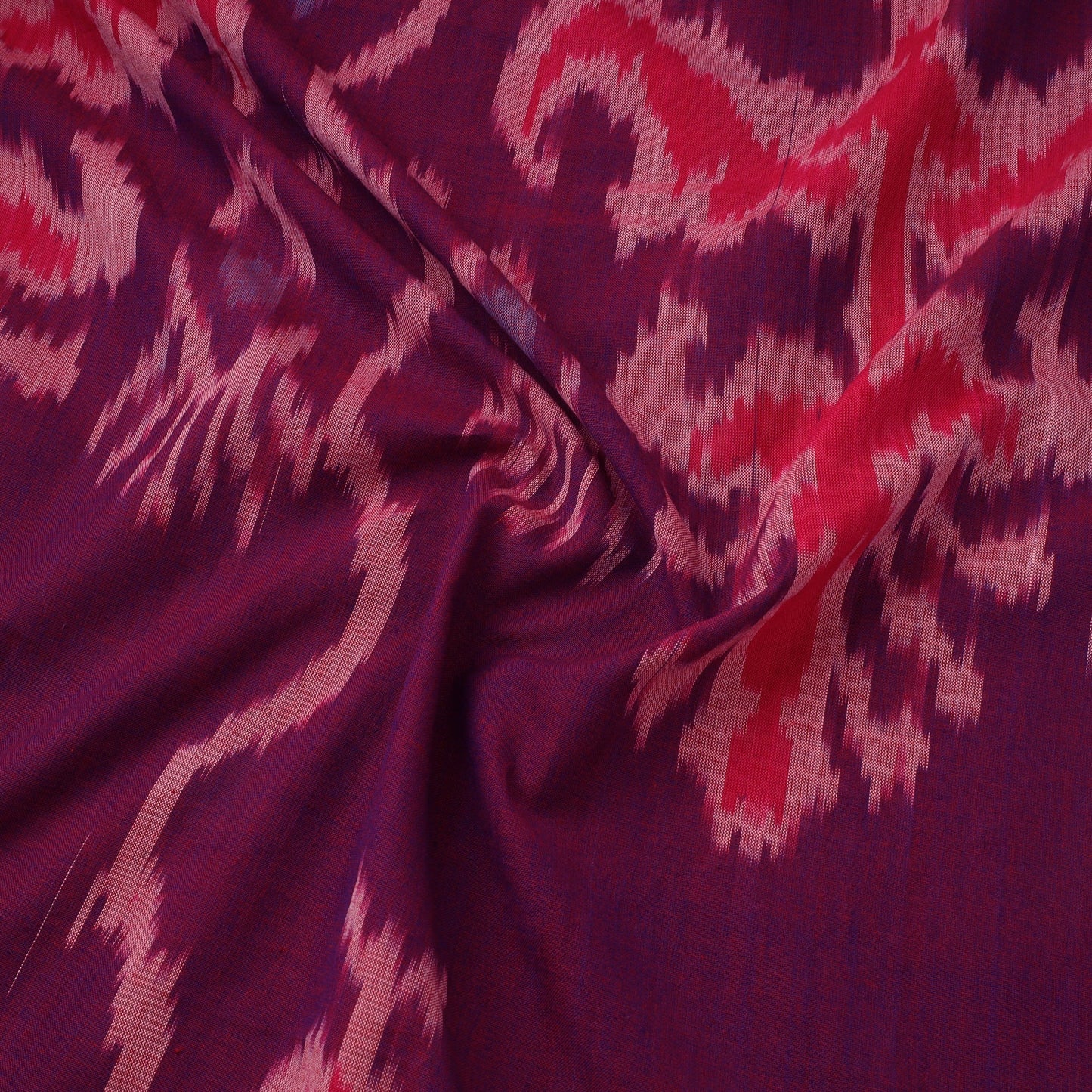 Cotton central asian pochampally ikat fabric 13